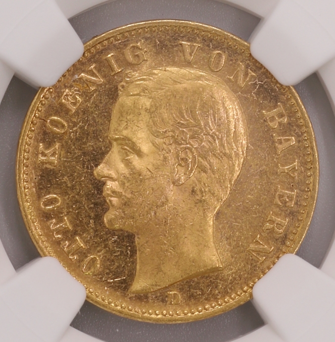 Kingdom Of Bavaria King Otto Gold Coin 20 Mark 巴伐利亞王國 鄂圖 20馬克金幣